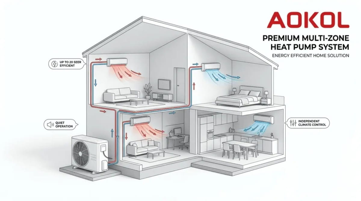 aokol heat pump installation diagram